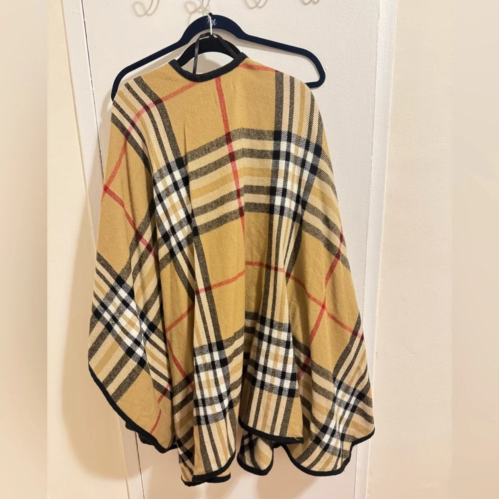 Brown/ Black/ Red/ White Plaid  Wrap